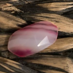 Kendra Scott Pink Banded Agate Single Stone